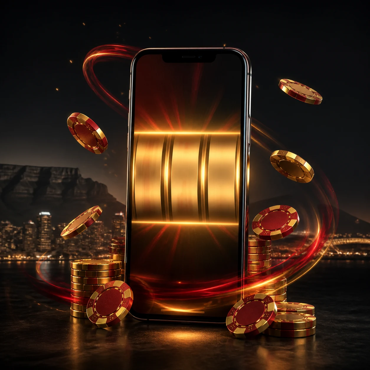 Lucky247 slot play represented on a smartphone